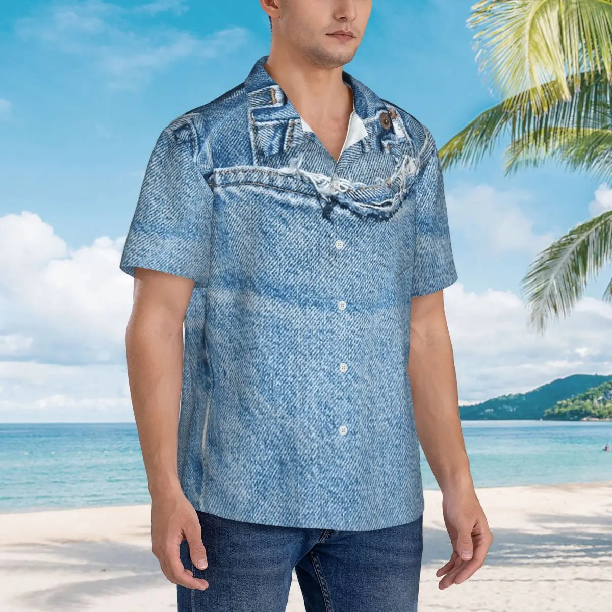 Photograph Of Old Jeans ONLY - Not Real Hawaiian Shirts Funny Men Short Sleeve Shirt for Summer Beach Men's Lapel Tops
Photograph Of Old Jeans ONLY - Not Real Hawaiian Shirts Funny Men Short Sleeve Shirt for Summer Beach Men's Lapel Tops