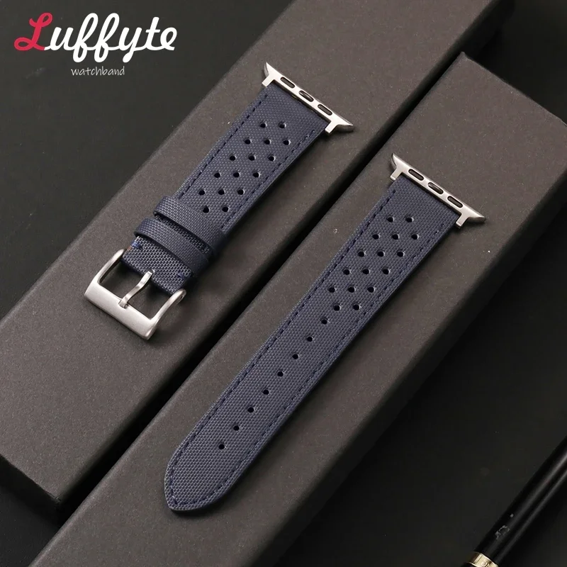Men's Sailcloth Nylon Replacement Wristband for Apple Watch 38/40/41/42/44/45/46/49mm Watch Strap 1-10 SE Ultra Wrist Band
Men's Sailcloth Nylon Replacement Wristband for Apple Watch 38/40/41/42/44/45/46/49mm Watch Strap 1-10 SE Ultra Wrist Band