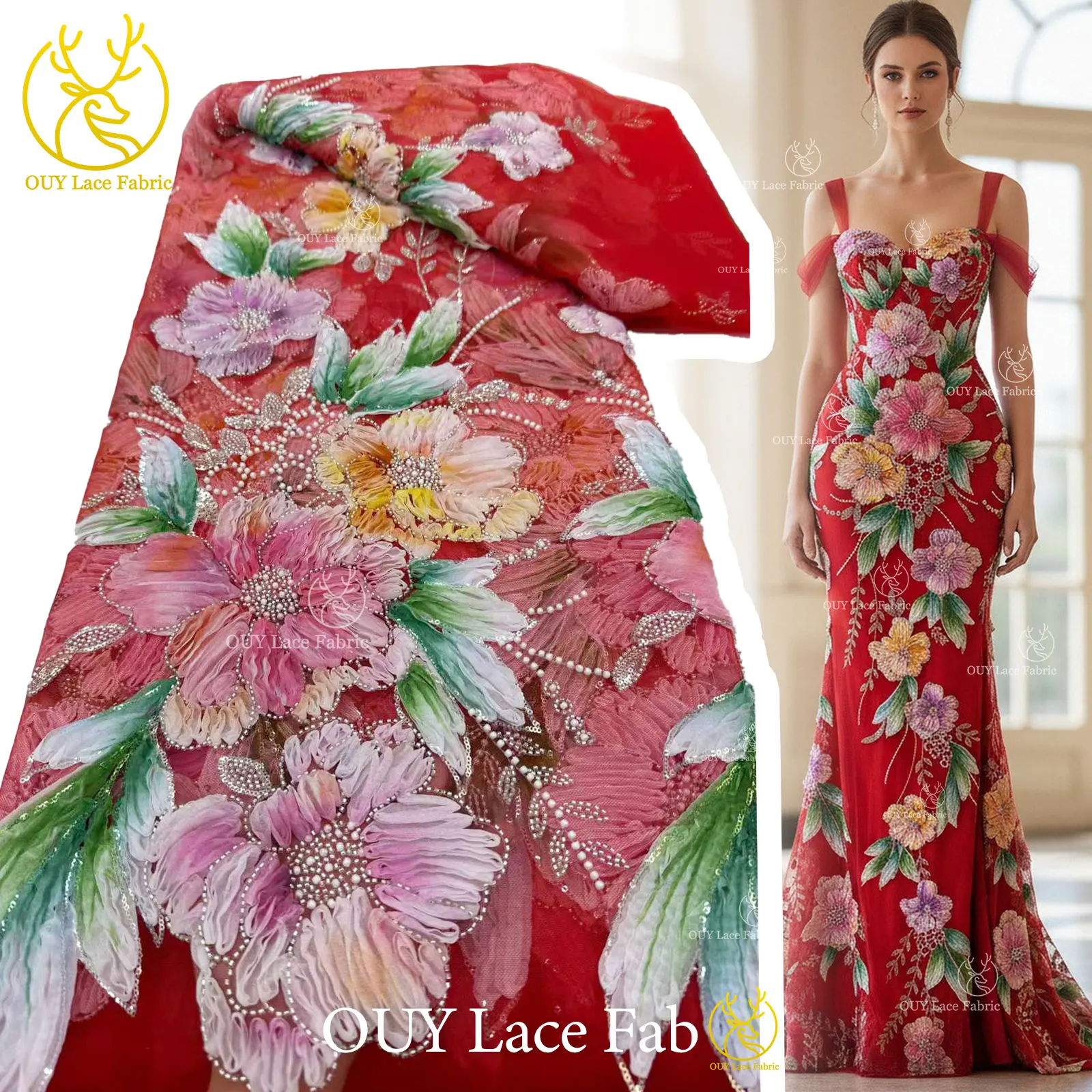 Африканская 3D кружевная ткань с цветочным принтом, 2026, французская кружевная ткань с блестками и бисером, нигерийская вышивка, тюль, кружевные свадебные платья для вечеринок
Африканская 3D кружевная ткань с цветочным принтом, 2026, французская кружевная ткань с блестками и бисером, нигерийская вышивка, тюль, кружевные свадебные платья для вечеринок