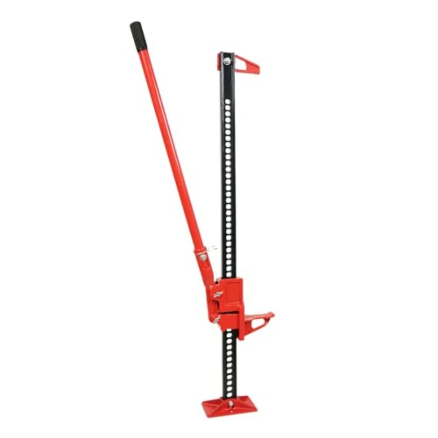 Farm use, steel, red, 48-inch high lift with ratcheting bumper lift for 3-ton off-road vehicles and farm equipment
Farm use, steel, red, 48-inch high lift with ratcheting bumper lift for 3-ton off-road vehicles and farm equipment