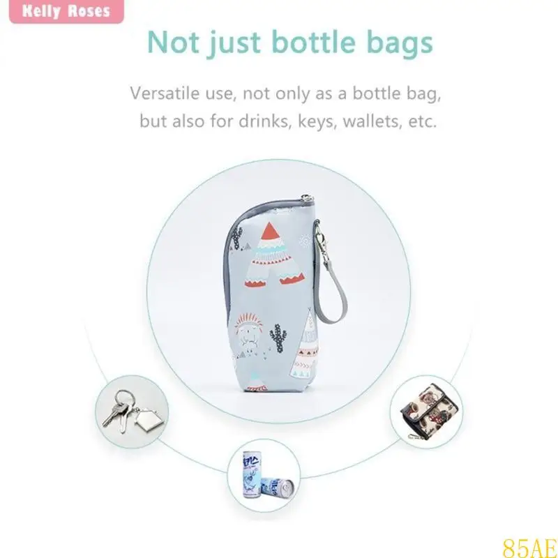 85AE Portable Milk Bottle Bag for Baby Convenient Feeding Lightweight Bottle Holder
85AE Portable Milk Bottle Bag for Baby Convenient Feeding Lightweight Bottle Holder