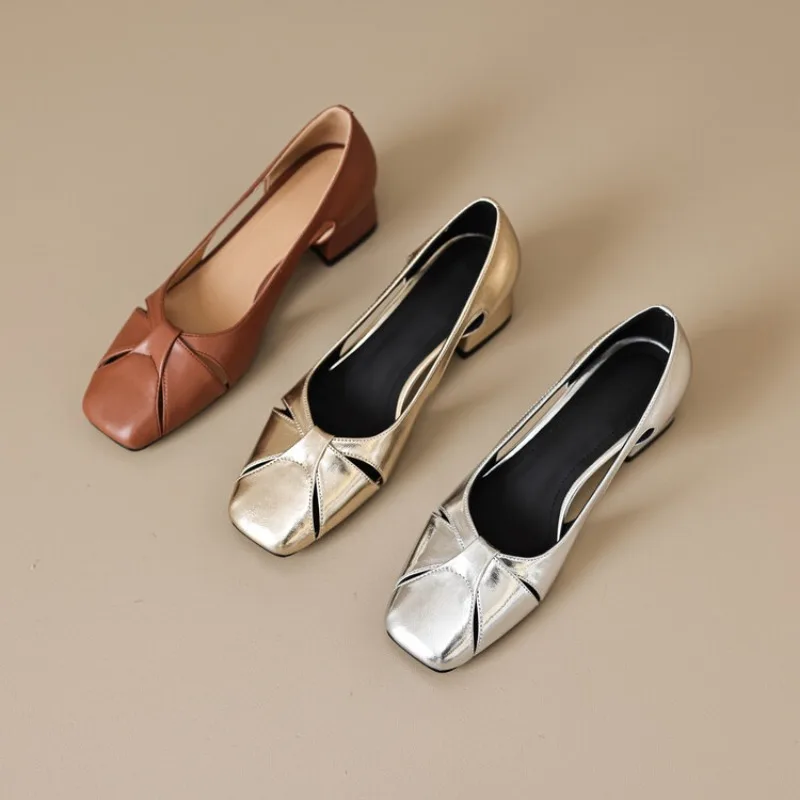 Women's Summer Med Heel Shoes Square Toe Women's Pumps Hollow Out Boat Shoes Slip on Sandals Women Wedding Office Shoes
Women's Summer Med Heel Shoes Square Toe Women's Pumps Hollow Out Boat Shoes Slip on Sandals Women Wedding Office Shoes