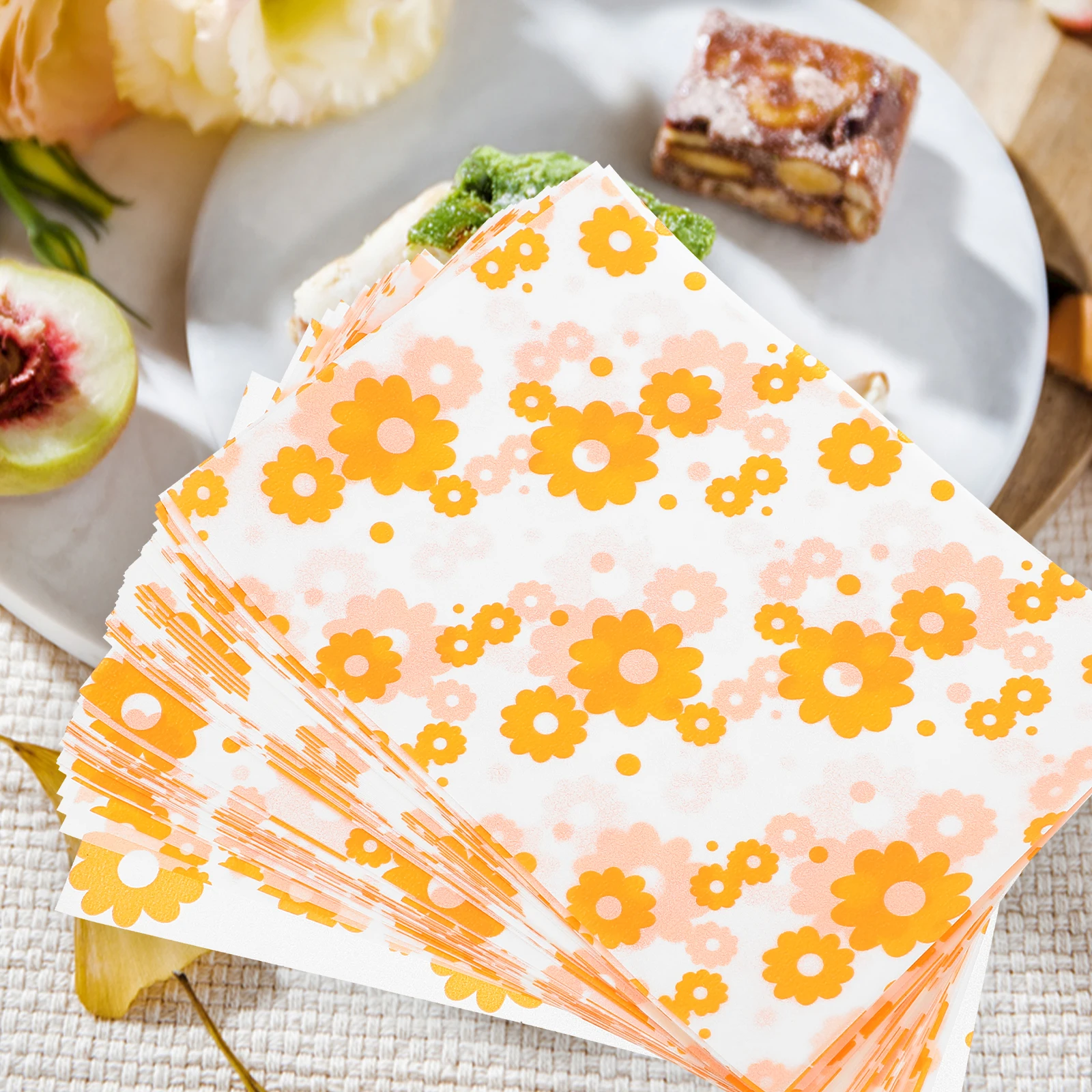 100 Sheets Candy Wrapping Paper Flower Pattern Durable Food Packing Paper for Chocolate Candy Decorations Cookie Wrappers
100 Sheets Candy Wrapping Paper Flower Pattern Durable Food Packing Paper for Chocolate Candy Decorations Cookie Wrappers