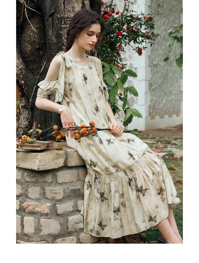 OLrain Off-the-shoulder Womens Dresses 2025 Spring Summer O Neck Ink Wash Print Hollow Elegant Dress Female Clothes O24XL91012
OLrain Off-the-shoulder Womens Dresses 2025 Spring Summer O Neck Ink Wash Print Hollow Elegant Dress Female Clothes O24XL91012
