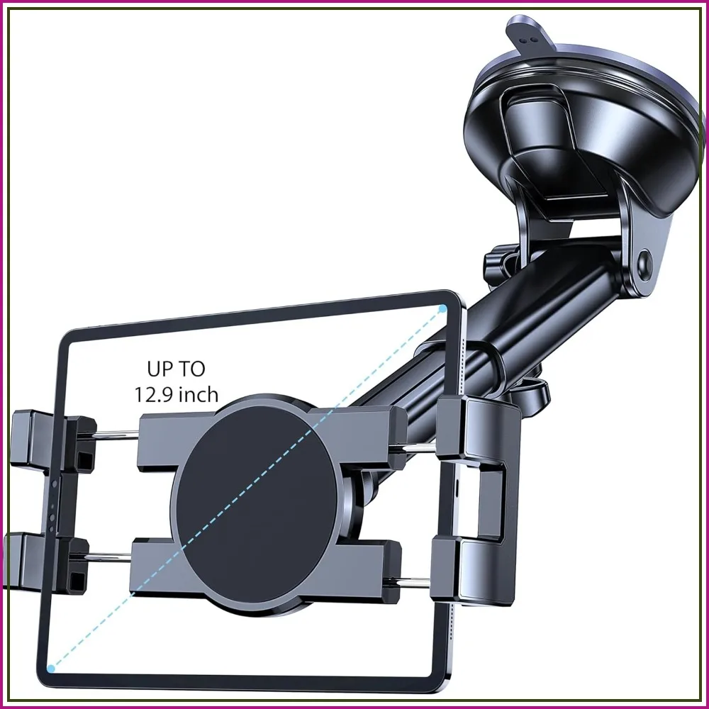 Tablet Holder for Car Windshield Dash Suction Cup iPad Mount Truck Stand 360° for 4.7"-12.9" Devices
Tablet Holder for Car Windshield Dash Suction Cup iPad Mount Truck Stand 360° for 4.7"-12.9" Devices