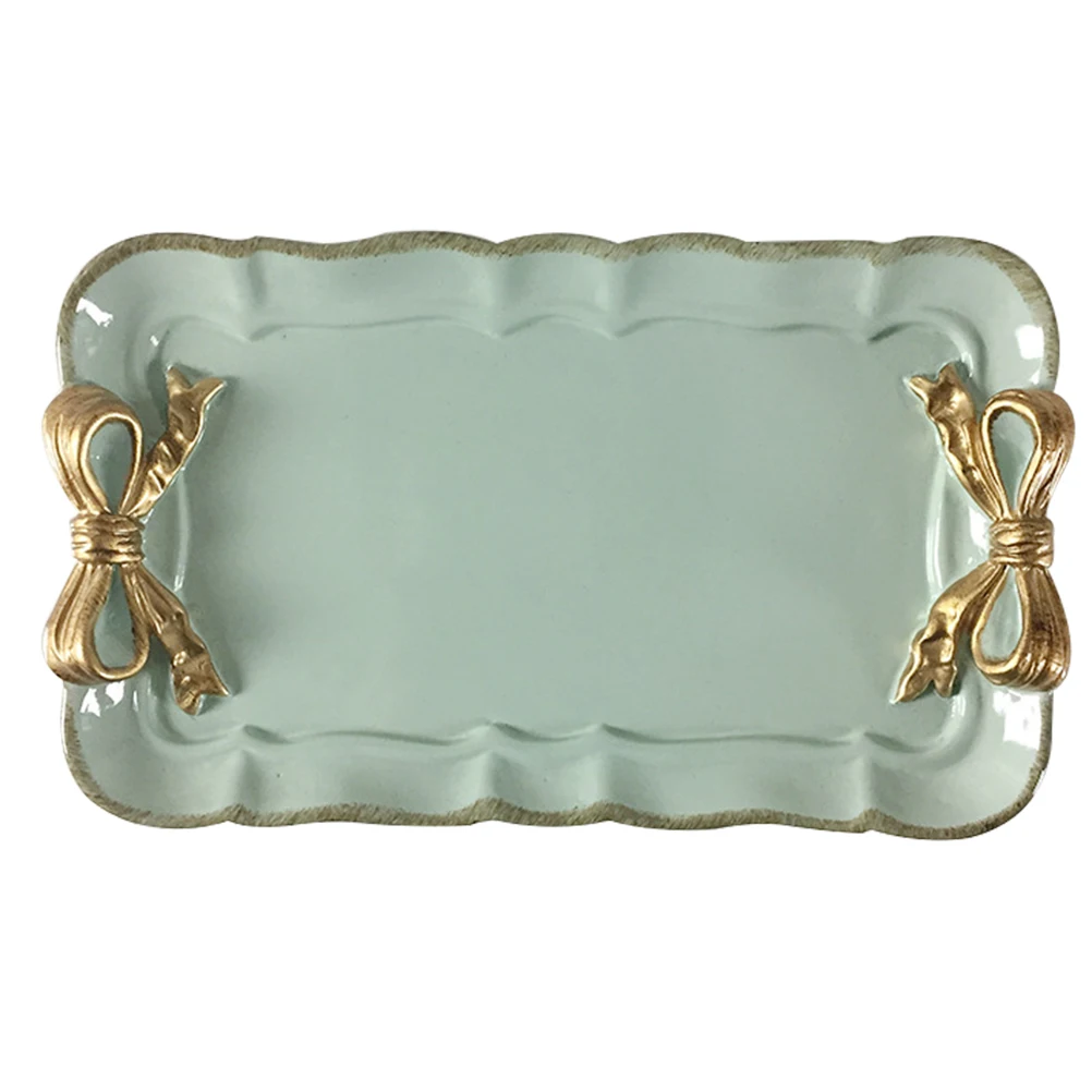 Dessert Tray Sweetheart Bowknot Jewelry Plate Hand Painted Macaron Color Resin Material Snack Tray Fruit Plate Photo Props
Dessert Tray Sweetheart Bowknot Jewelry Plate Hand Painted Macaron Color Resin Material Snack Tray Fruit Plate Photo Props