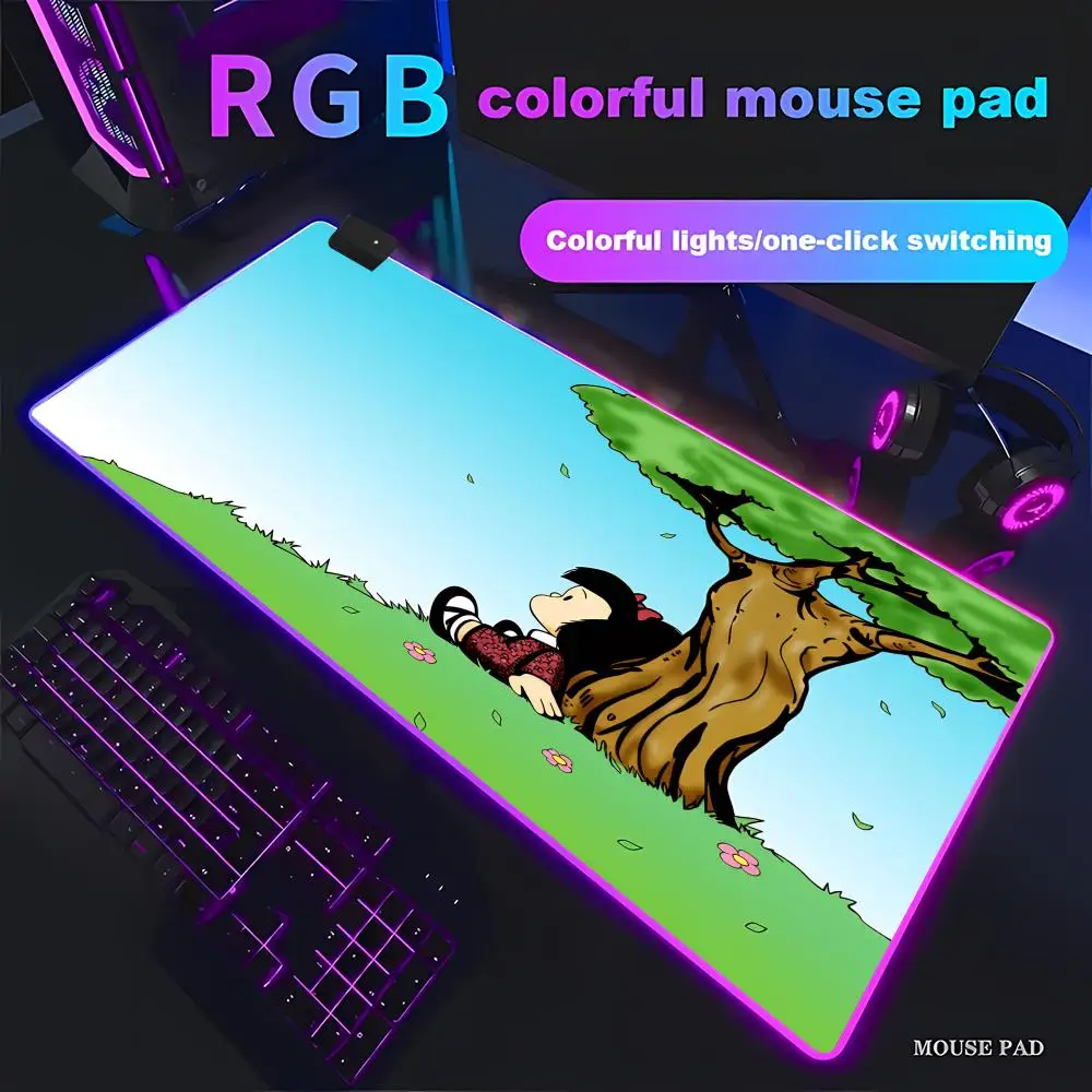 RGB Cartoon Mafalda Cute S Mouse Pad Large Desk Mat Keyboard Ergonomic Office Rubber Game Non-slip HYBXAXC Home Custom Best Pri
RGB Cartoon Mafalda Cute S Mouse Pad Large Desk Mat Keyboard Ergonomic Office Rubber Game Non-slip HYBXAXC Home Custom Best Pri