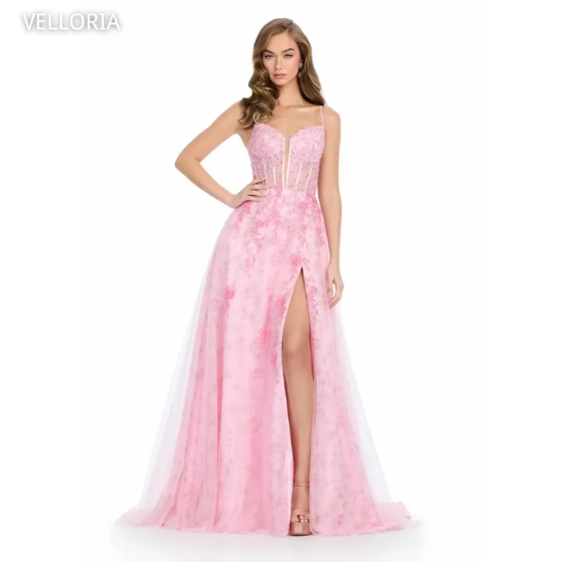 Pink Tulle Ball Dress V-Neck Halter Formal Occasion Dress Sexy High Slit Beadinq Flower Ball Gown Vestdos De Fiesta Customized
Pink Tulle Ball Dress V-Neck Halter Formal Occasion Dress Sexy High Slit Beadinq Flower Ball Gown Vestdos De Fiesta Customized