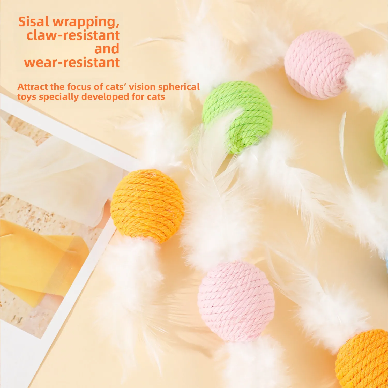 4CM Macaron cotton rope ball, pet teeth cleaning, scratch-resistant and wear-resistant, self-hi, and stuffy cat toys.
4CM Macaron cotton rope ball, pet teeth cleaning, scratch-resistant and wear-resistant, self-hi, and stuffy cat toys.