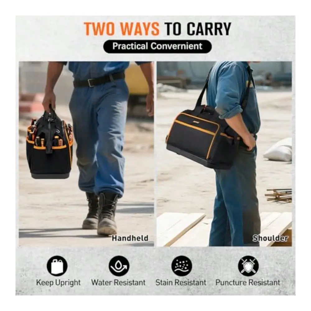 Tool Bag 17Inch 26Pocket Large Tool Bags For Men Women With Waterproof Hard Bottom Adjustable Shoulder Strap Tool Bag Organizer
Tool Bag 17Inch 26Pocket Large Tool Bags For Men Women With Waterproof Hard Bottom Adjustable Shoulder Strap Tool Bag Organizer