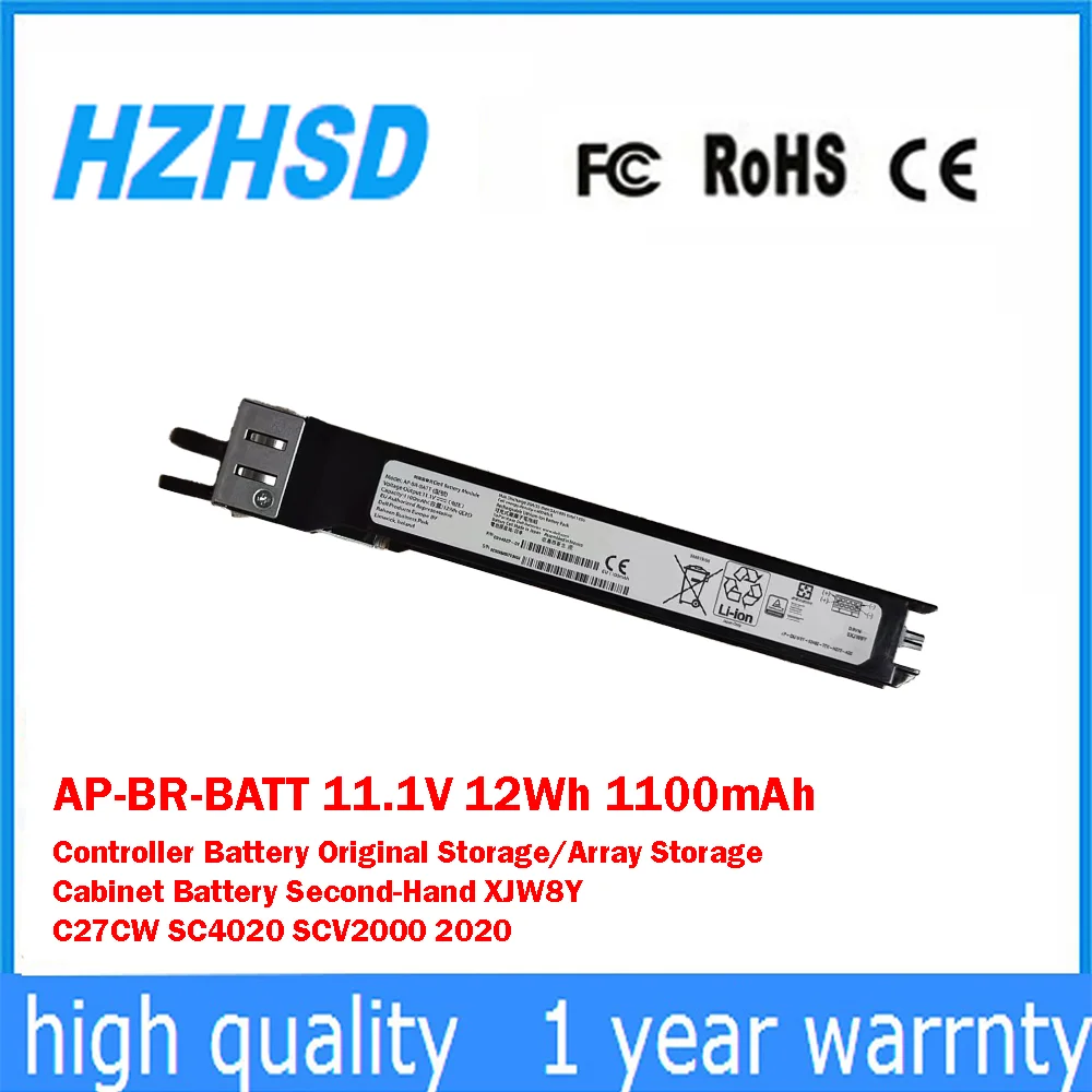 AP-BR-BATT 11.1V 12Wh 1100mAh Controller Battery Original Storage/Array Storage Cabinet Battery For Dell Second-Hand XJW8Y C27CW
AP-BR-BATT 11.1V 12Wh 1100mAh Controller Battery Original Storage/Array Storage Cabinet Battery For Dell Second-Hand XJW8Y C27CW