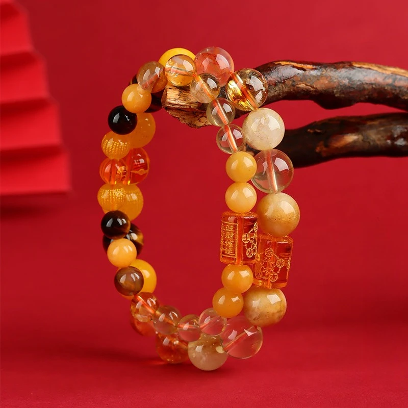 Five-element Bracelet Natural Crystal Replenishment Water Wood Gold Fire Earth Heart Sutra Five-way God of Wealth Hand String
Five-element Bracelet Natural Crystal Replenishment Water Wood Gold Fire Earth Heart Sutra Five-way God of Wealth Hand String
