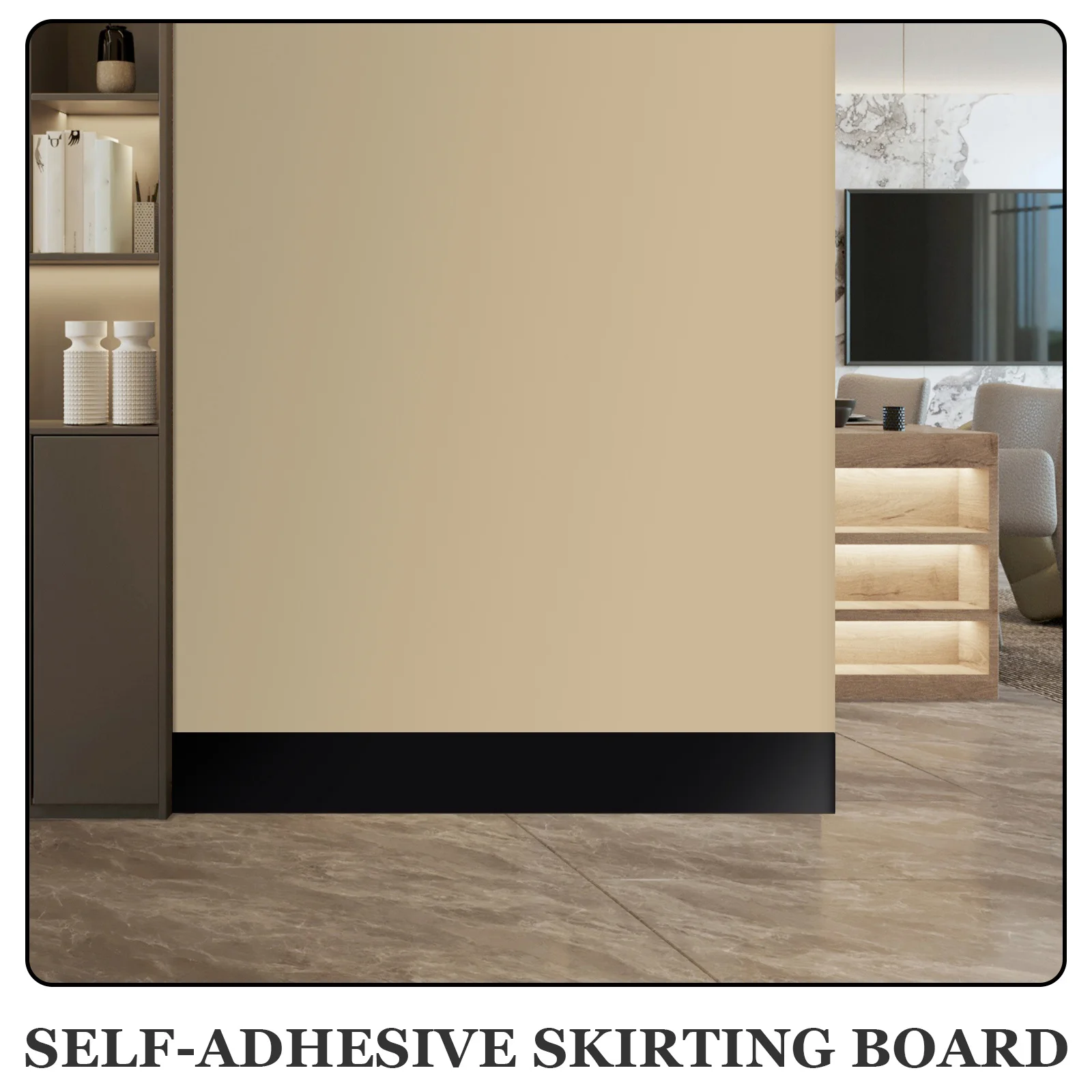 1 Roll PVC Skirting Board Self Adhesive Flexible Skirting Board Baseboard Trim Peel Stick Wall Decorative Molding Trim Stickers
1 Roll PVC Skirting Board Self Adhesive Flexible Skirting Board Baseboard Trim Peel Stick Wall Decorative Molding Trim Stickers