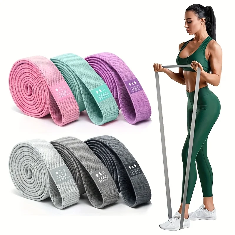 3pc long knitted tension band fitness band resistance band elastic band stretch band pull up training band
3pc long knitted tension band fitness band resistance band elastic band stretch band pull up training band
