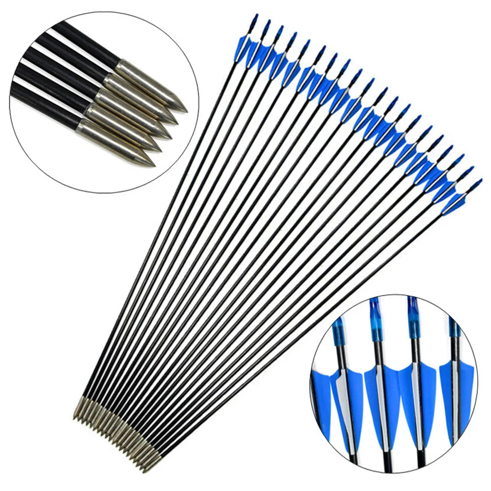 Стрелы из стекловолокна для стрельбы из лука ID4 мм, 31 дюйм, древок для стрельбы, охоты, тренировочной практики, аксессуары для стрельбы из лука, 24 шт.
Стрелы из стекловолокна для стрельбы из лука ID4 мм, 31 дюйм, древок для стрельбы, охоты, тренировочной практики, аксессуары для стрельбы из лука, 24 шт.