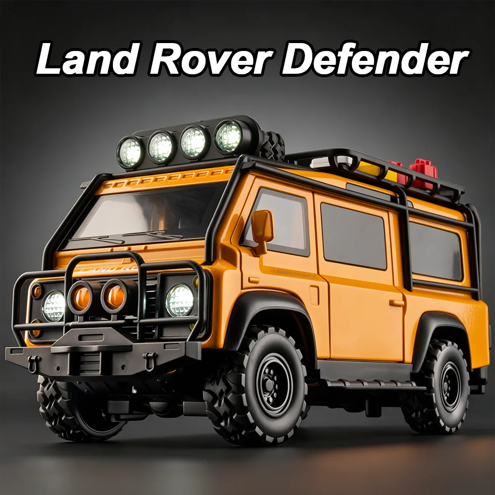1:24 Land Rover Defender VAN Alloy Off Road Vehicle Diecast Model Toy Car Front Wheel Steering Doors Opened Models Adult Present
1:24 Land Rover Defender VAN Alloy Off Road Vehicle Diecast Model Toy Car Front Wheel Steering Doors Opened Models Adult Present