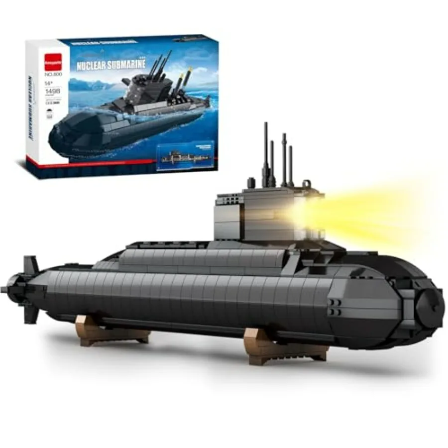 WWII military battleship model building set for home office decor, ABS plastic, gray camouflage, 1498 pcs with LED lights and d
WWII military battleship model building set for home office decor, ABS plastic, gray camouflage, 1498 pcs with LED lights and d
