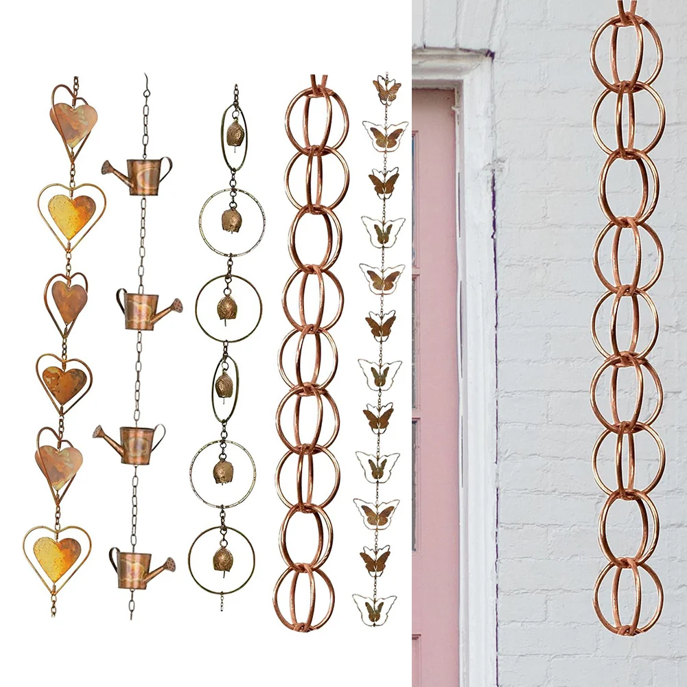 Metal Rainwater Drainage Chain Multifunction Rainwater Chain Decorative Downspout Rain Chain Exquisite For Garden Villa Park
Metal Rainwater Drainage Chain Multifunction Rainwater Chain Decorative Downspout Rain Chain Exquisite For Garden Villa Park