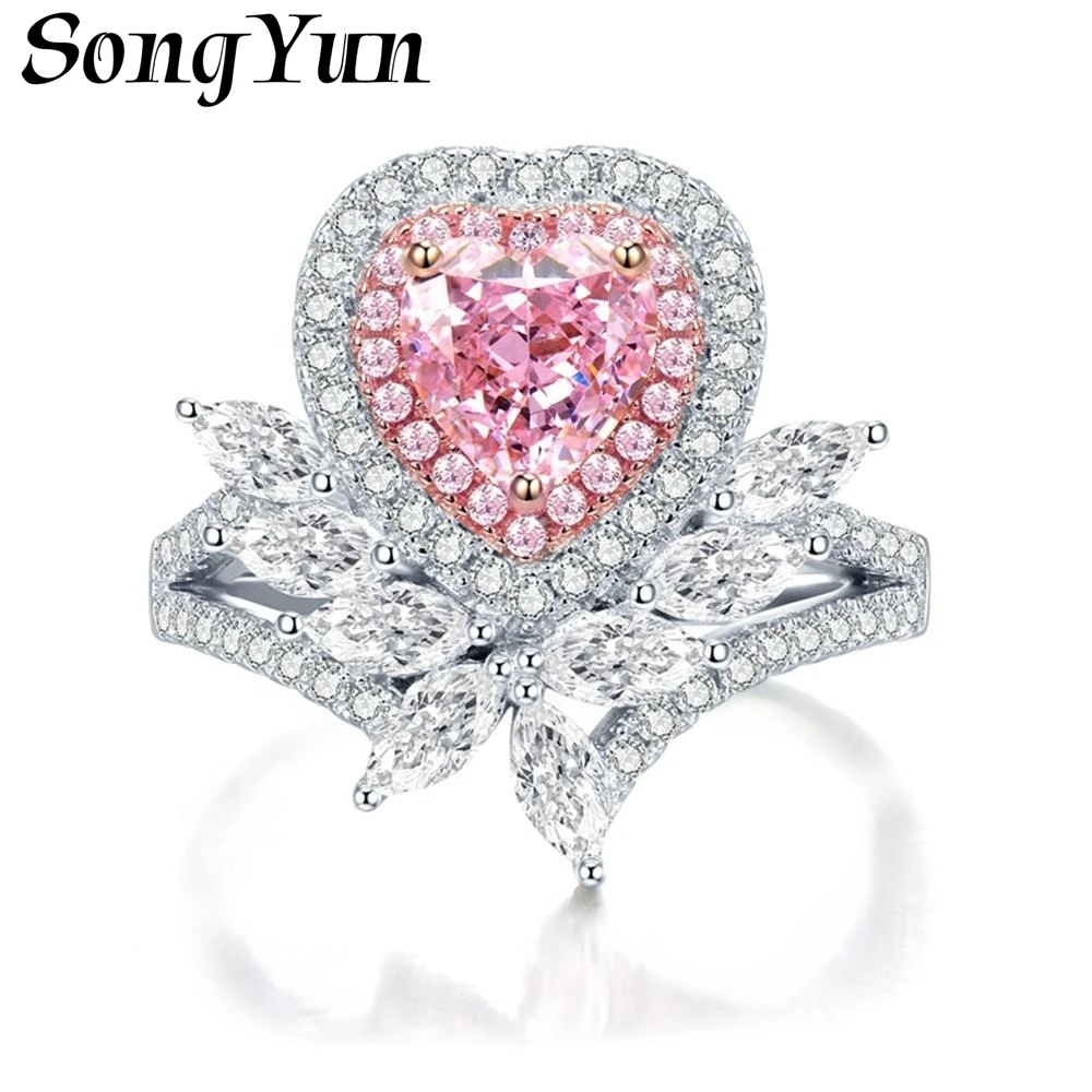 SongYun Jewelry 925 Sterling Silver Ring Designer High Carbon Diamond HCD Gemstones 925 Sterling Silver Ring Accessories
SongYun Jewelry 925 Sterling Silver Ring Designer High Carbon Diamond HCD Gemstones 925 Sterling Silver Ring Accessories