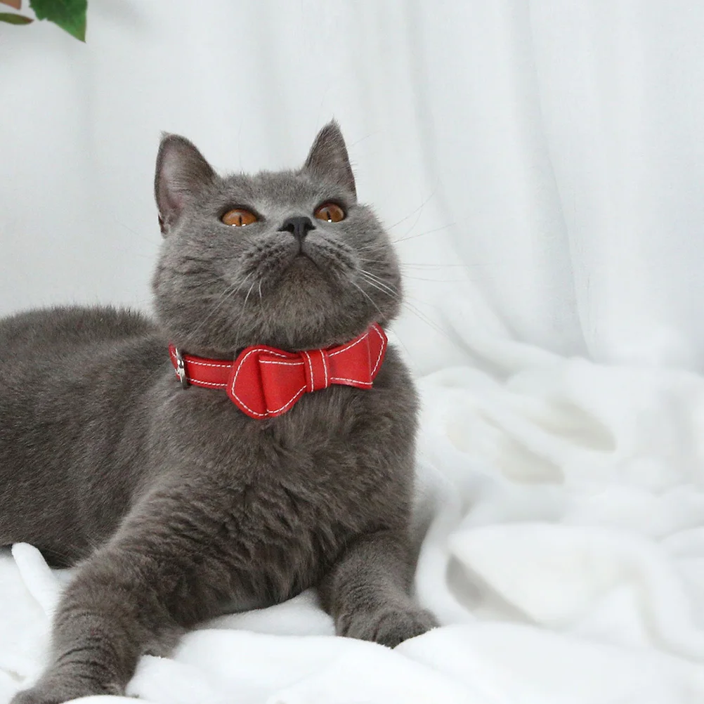 Bow Collar Stylish Pet Supplies Small Dog Photo Prop Cat Bowknot PU Practical Material
Bow Collar Stylish Pet Supplies Small Dog Photo Prop Cat Bowknot PU Practical Material