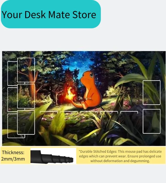 Cute Cartoon Dinosaur TCG Playmat Extended Mouse Pad Anti-Slip Desk Mat for Card Games
Cute Cartoon Dinosaur TCG Playmat Extended Mouse Pad Anti-Slip Desk Mat for Card Games