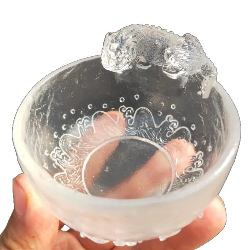 Ancient lost wax casting glass, teacup tea ceremony, glass handicrafts
Ancient lost wax casting glass, teacup tea ceremony, glass handicrafts