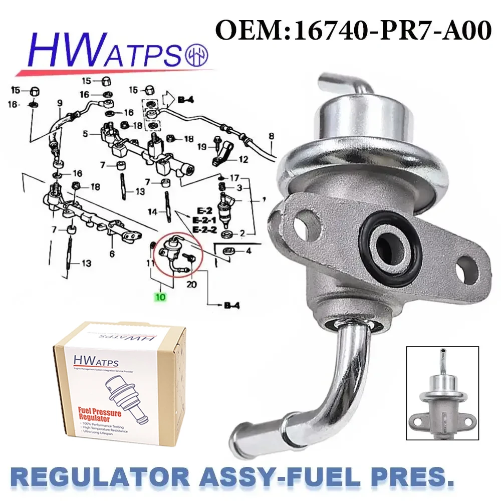 For Honda Acura NSX Integra 1.8L 1.7L 3.0L ABA-NA1 C30A C30A1 C30A3 Fuel Injection Pressure Regulator 16740PR7A00 16740-PR7-A00
For Honda Acura NSX Integra 1.8L 1.7L 3.0L ABA-NA1 C30A C30A1 C30A3 Fuel Injection Pressure Regulator 16740PR7A00 16740-PR7-A00