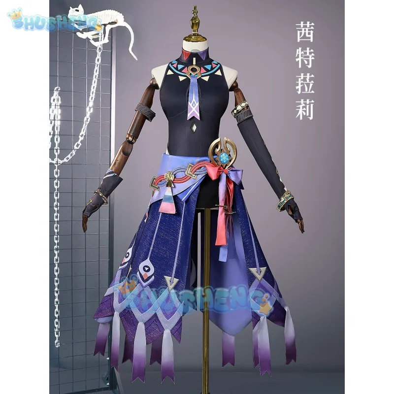 Citlali Cosplay Costume Dress Genshin Impact Outfit Headwear Masters of The Night-Wind Natlan Halloween Party Women Carnival
Citlali Cosplay Costume Dress Genshin Impact Outfit Headwear Masters of The Night-Wind Natlan Halloween Party Women Carnival