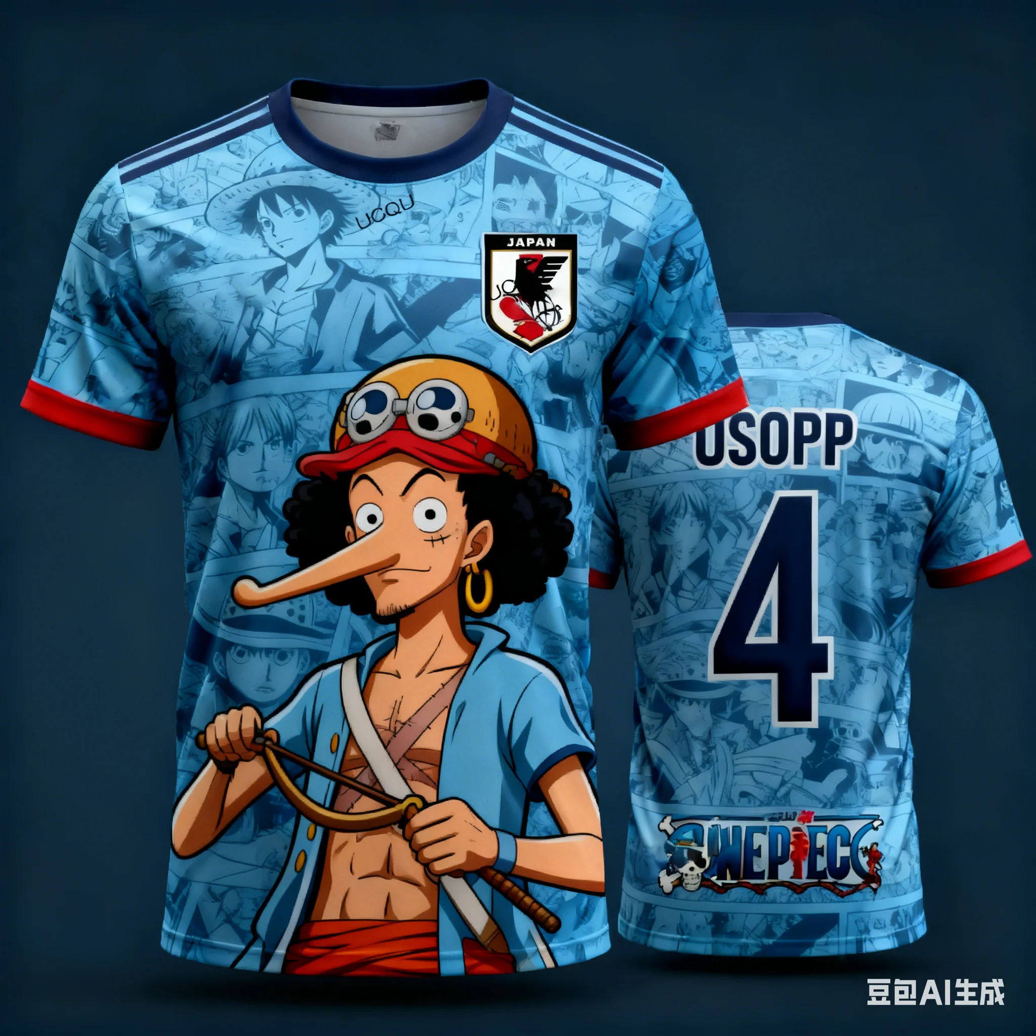 2526 New Bandai Anime One Piece Luffy Summer Jersey T-shirt Oversized 3D Adult and Children's Multifunctional Top
2526 New Bandai Anime One Piece Luffy Summer Jersey T-shirt Oversized 3D Adult and Children's Multifunctional Top
