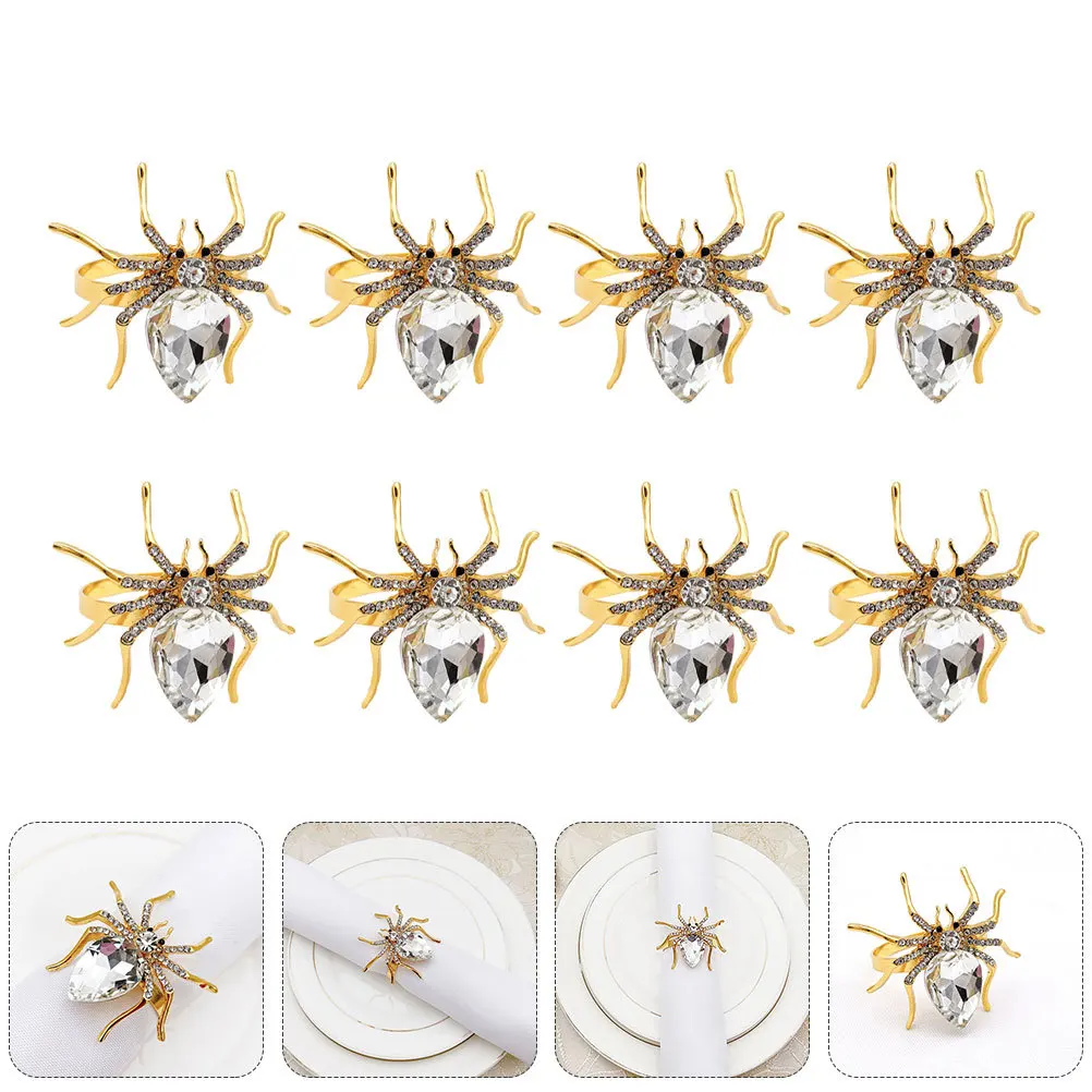 8Pcs Delicate Napkin Buckles Fashionable Bright Finish Perfect for Table Setting Decor Halloween Style Napkin Accessory
8Pcs Delicate Napkin Buckles Fashionable Bright Finish Perfect for Table Setting Decor Halloween Style Napkin Accessory