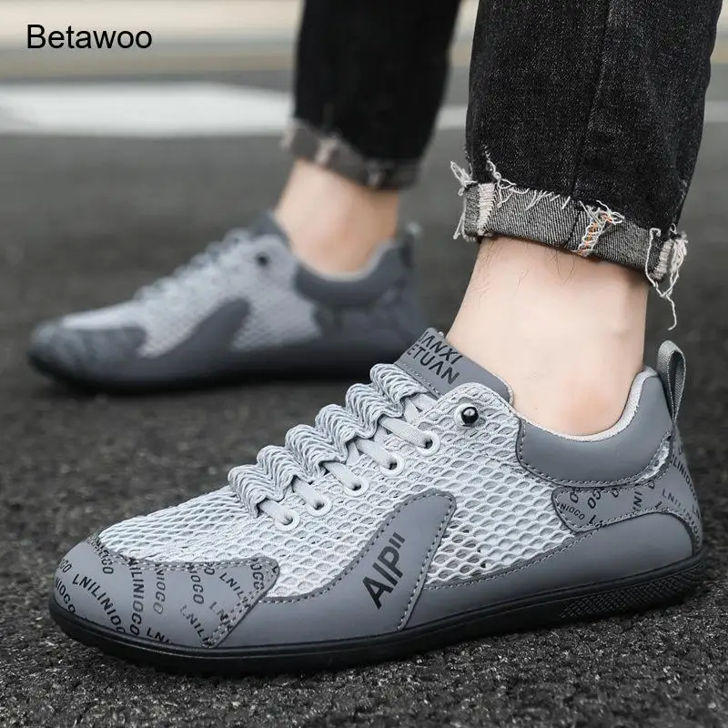 Men Breathable Mesh Casual Shoes Lightweight Comfortable Non Slip Lace Up Sneakers Outdoor Walking Running Sports Shoes for Men
Men Breathable Mesh Casual Shoes Lightweight Comfortable Non Slip Lace Up Sneakers Outdoor Walking Running Sports Shoes for Men