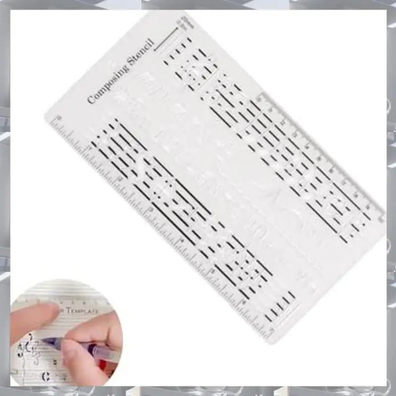 Hot Selling-Song Writer's Composing Template Stencil, Staff Drawing Ruler, Song Writer's Composing Notation Tool, Composer Symbo
Hot Selling-Song Writer's Composing Template Stencil, Staff Drawing Ruler, Song Writer's Composing Notation Tool, Composer Symbo