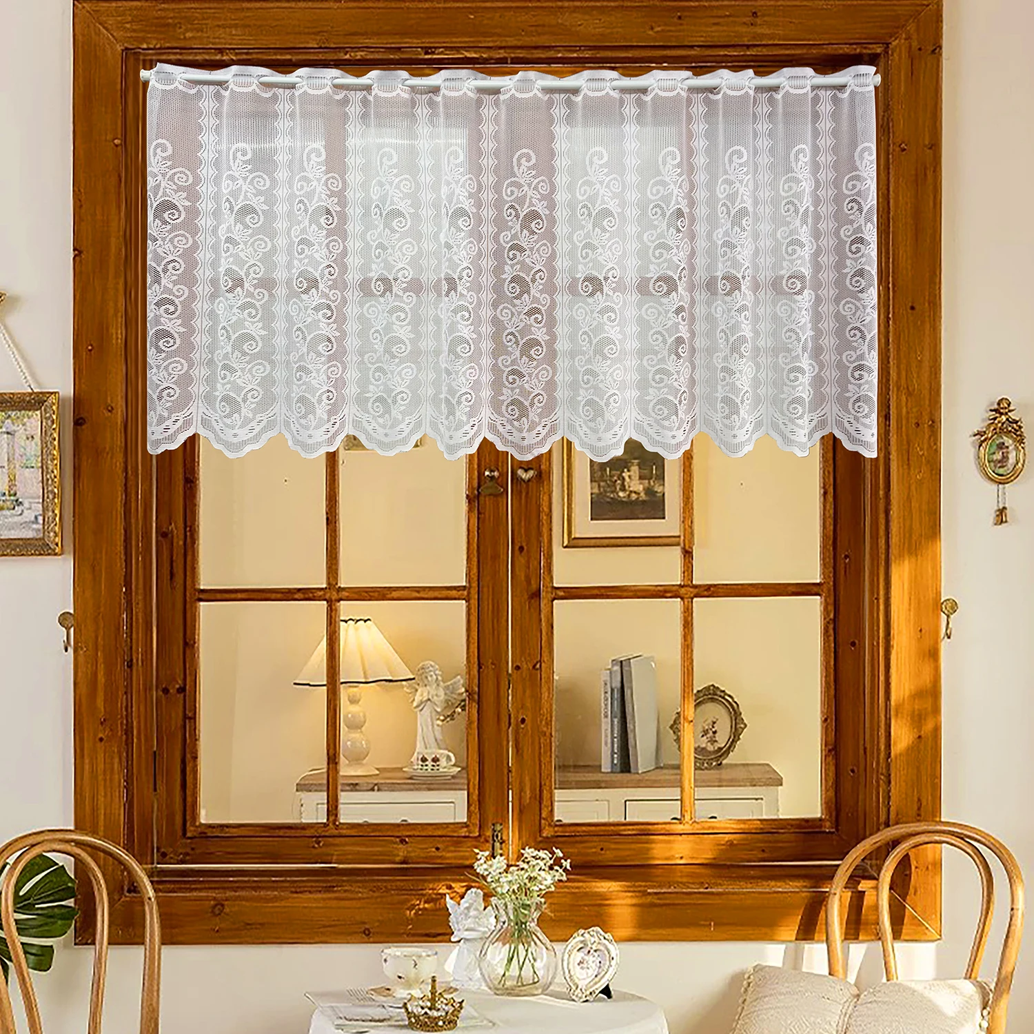 Retro White Hollow Lace Short Curtain for Kitchen Small Window Curtains Valance drapes for Door Short Curtain Home Decor Bedroom
Retro White Hollow Lace Short Curtain for Kitchen Small Window Curtains Valance drapes for Door Short Curtain Home Decor Bedroom