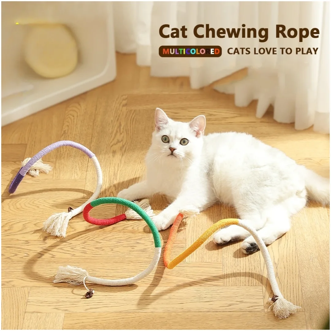 Cat Bite Rope Toy Grinding Teeth Durable Teasing Cat Rope Toy Cat Scratcher Rope Toy Cotton Rope Bite-resistant Chewing Toy
Cat Bite Rope Toy Grinding Teeth Durable Teasing Cat Rope Toy Cat Scratcher Rope Toy Cotton Rope Bite-resistant Chewing Toy