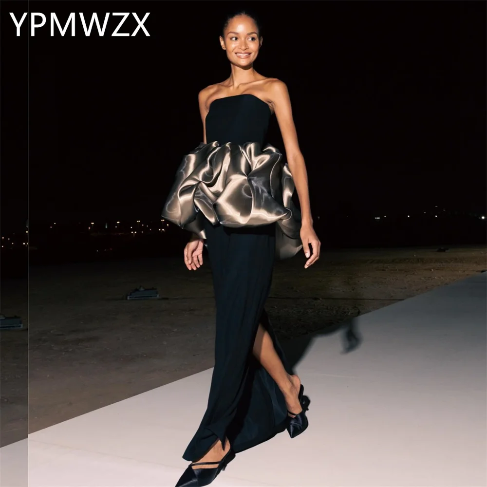 Customized Prom Gown Formal Evening Dress Women YPMWZX Strapless Column Floor Length Skirts Vertically Bespoke Occasion Dresses
Customized Prom Gown Formal Evening Dress Women YPMWZX Strapless Column Floor Length Skirts Vertically Bespoke Occasion Dresses