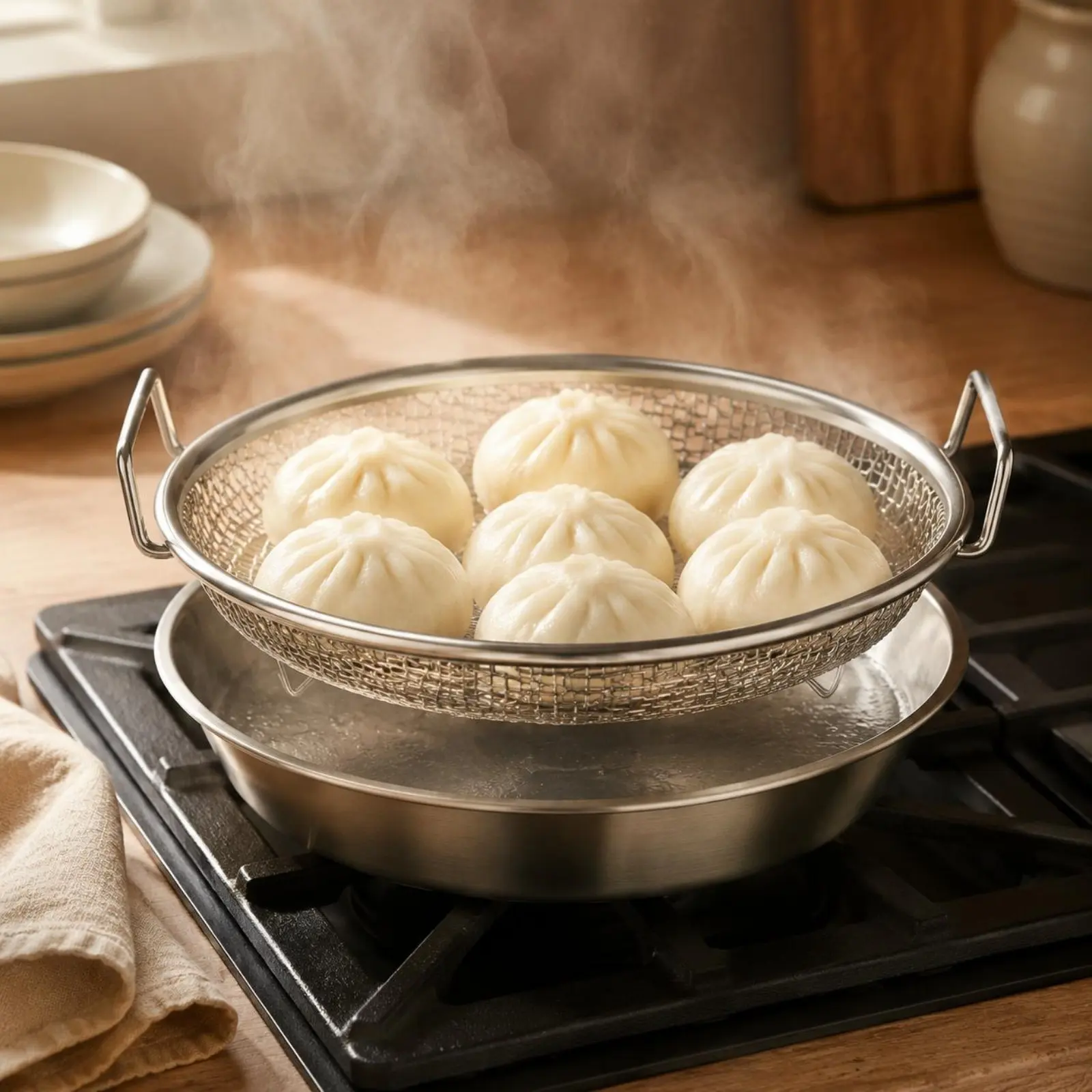 Stainless Steel Steamer Rack Multi-Functional Stainless Steel Mesh Steamer Steam Tray Easy to Clean Cooking Tool Food Grade
Stainless Steel Steamer Rack Multi-Functional Stainless Steel Mesh Steamer Steam Tray Easy to Clean Cooking Tool Food Grade