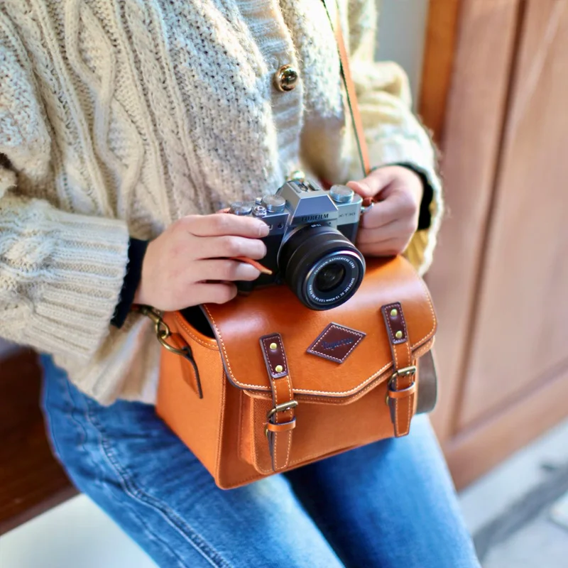 Mini Vintage PU Leather Waterproof Camera Bag Photography Camera Case for Nikon Z30 Mirrorless Instant CCD SLR/DSLR Shoulder Bag
Mini Vintage PU Leather Waterproof Camera Bag Photography Camera Case for Nikon Z30 Mirrorless Instant CCD SLR/DSLR Shoulder Bag