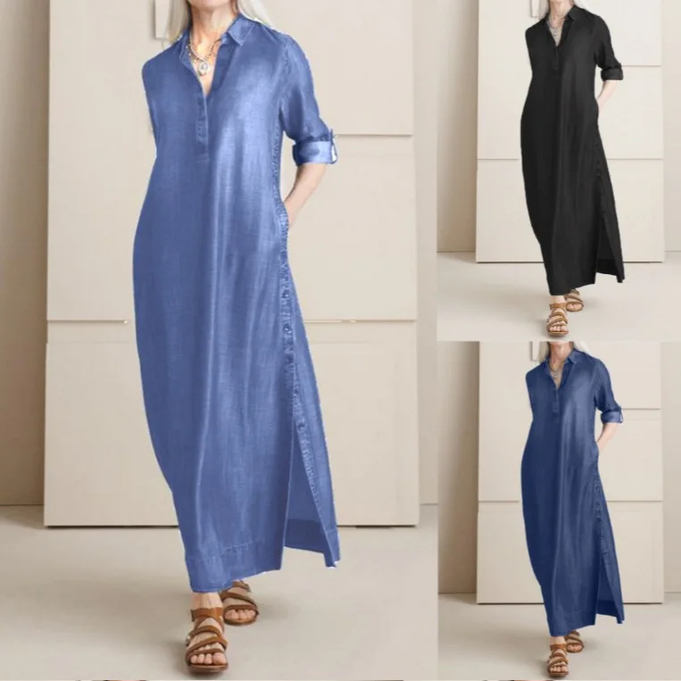 Мусульманские джинсовые платья, женское платье, Абая, кафтан на пуговицах, Vestidos, Рамадан, Ид, ислам, арабский длинный халат, Дубай, Марокко, Абая, Джалабия
Мусульманские джинсовые платья, женское платье, Абая, кафтан на пуговицах, Vestidos, Рамадан, Ид, ислам, арабский длинный халат, Дубай, Марокко, Абая, Джалабия