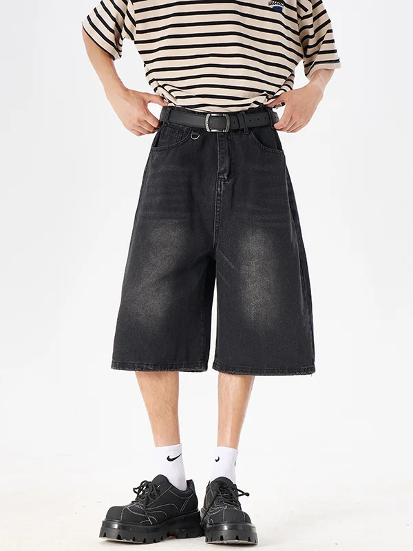 Summer Thin High Street Washed Vintage Seven-Foot Loose Casual Denim Shorts American Retro Wide Leg Pants Unisex
Summer Thin High Street Washed Vintage Seven-Foot Loose Casual Denim Shorts American Retro Wide Leg Pants Unisex