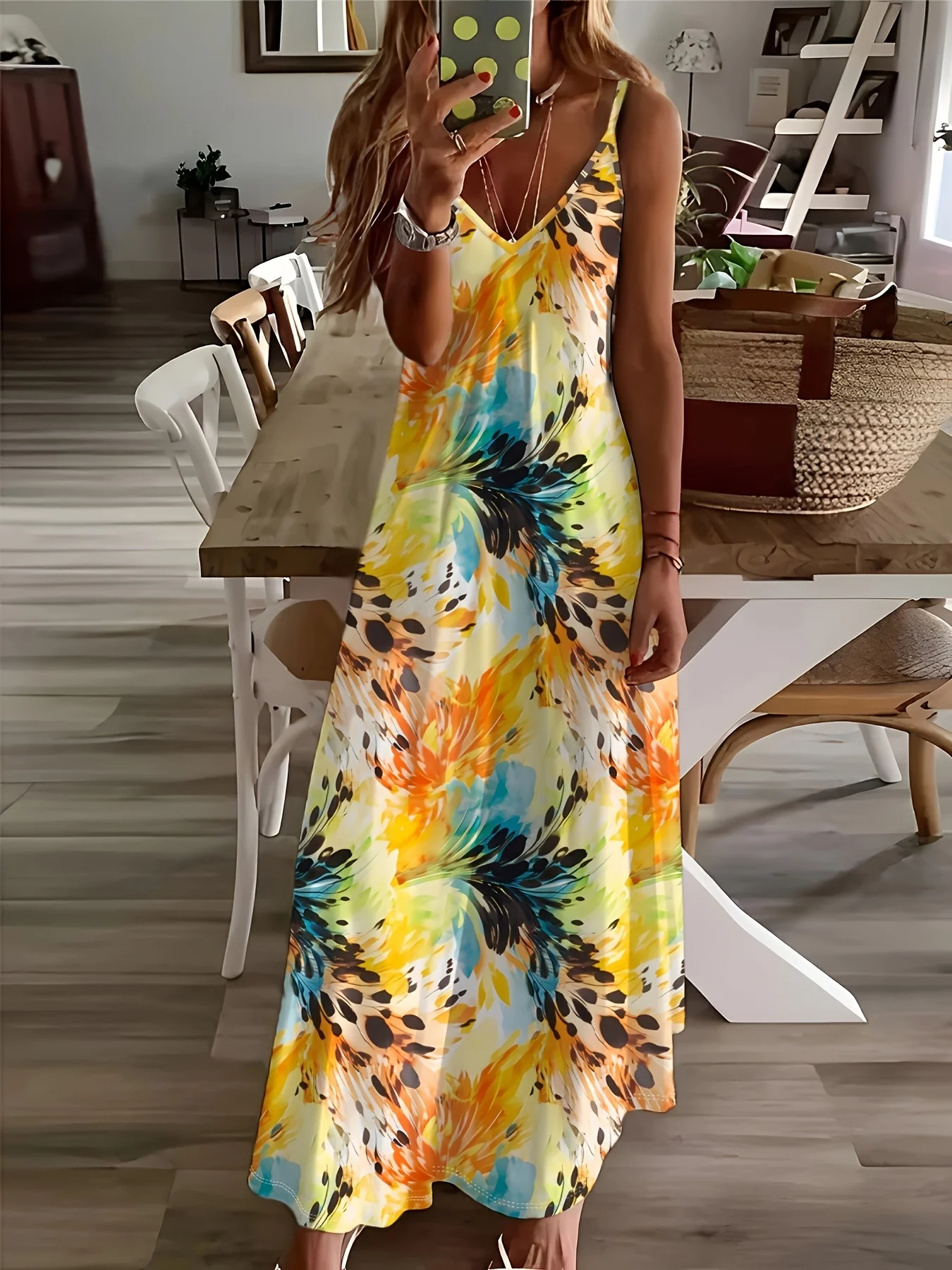 Printed Design Casual Style Floral Pattern with Vibrant Colors Ladies' Dress
Printed Design Casual Style Floral Pattern with Vibrant Colors Ladies' Dress