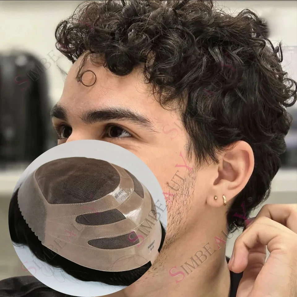 22mm Curly Bond NPU&Breathable Lace Men Toupee Brown Blonde 100% Human Hair Invisible Natural Hairline Durable Mono Male System
22mm Curly Bond NPU&Breathable Lace Men Toupee Brown Blonde 100% Human Hair Invisible Natural Hairline Durable Mono Male System