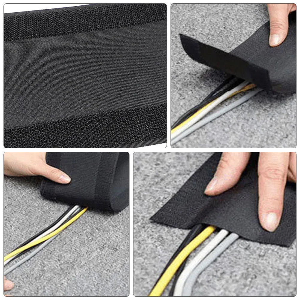 Carpet Cable Cover Floor Protector Heavy Duty Polyester Hook Loop Strap Cord Organizer 3M Non Residue Tape
Carpet Cable Cover Floor Protector Heavy Duty Polyester Hook Loop Strap Cord Organizer 3M Non Residue Tape