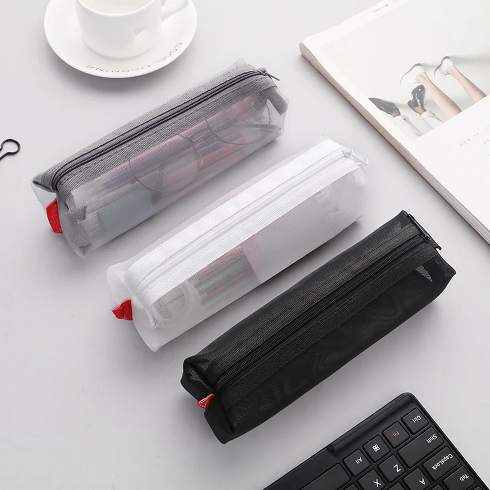 3Pcs Large Capacity Pencil Bag Transparent Stationery Organizer for Students Pens Pencils Storage Zipper Pouch Mesh Pen Holder
3Pcs Large Capacity Pencil Bag Transparent Stationery Organizer for Students Pens Pencils Storage Zipper Pouch Mesh Pen Holder