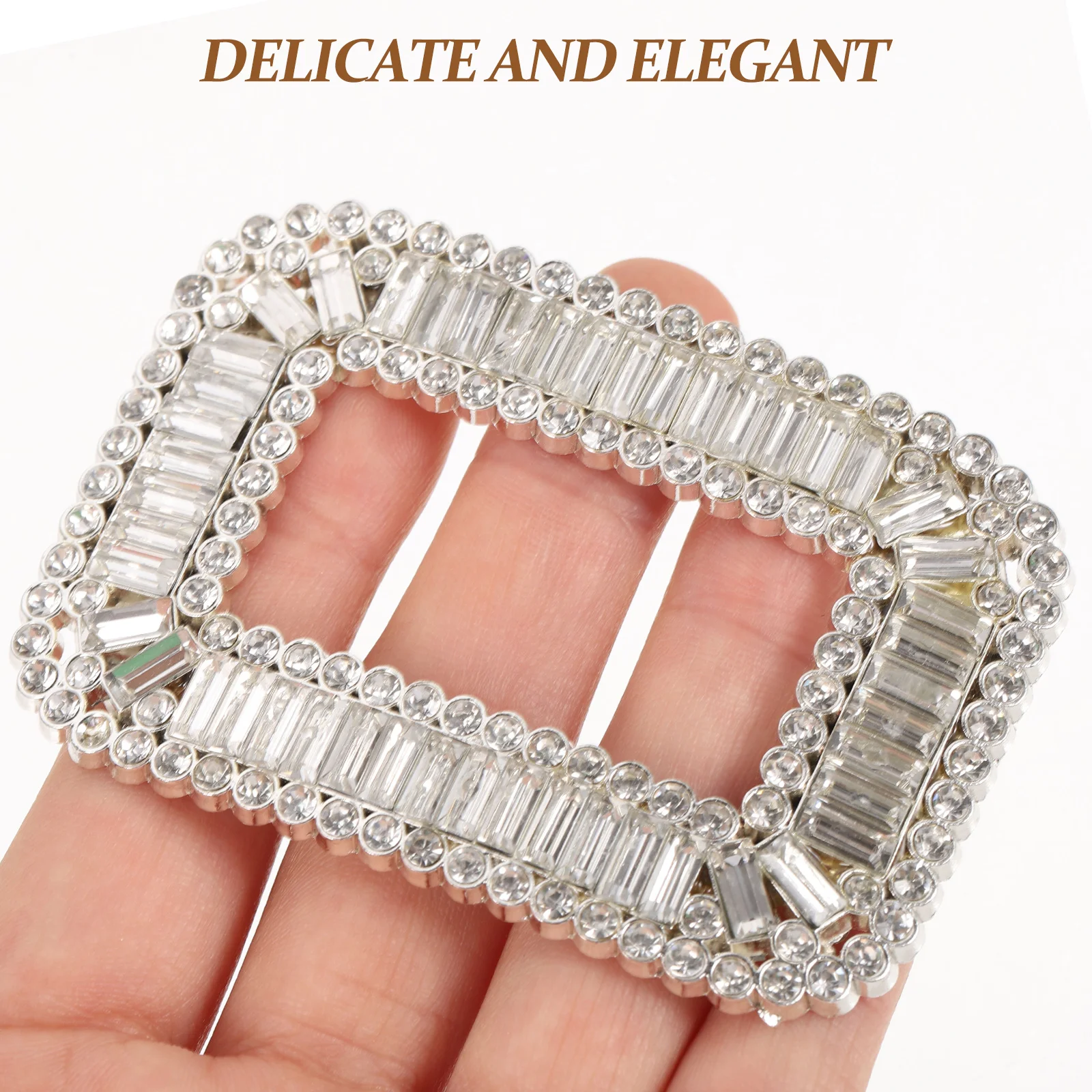 Rhinestone Shoe Clip Crystal Buckle Bridal Decoration Wedding Shoes Clip Elegant Detachable Shoe Accessories Removable
Rhinestone Shoe Clip Crystal Buckle Bridal Decoration Wedding Shoes Clip Elegant Detachable Shoe Accessories Removable