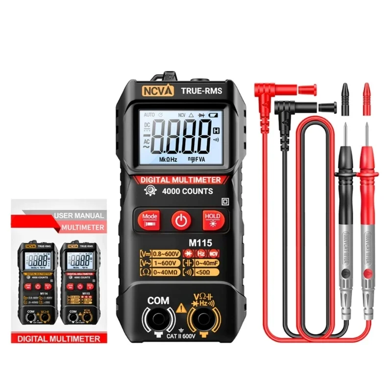 ANENG Smart Anti-burn Digital Multimeter High Precision Auto Range Multi-function Electrician Tester Capacitance Meter LCD Displ
ANENG Smart Anti-burn Digital Multimeter High Precision Auto Range Multi-function Electrician Tester Capacitance Meter LCD Displ