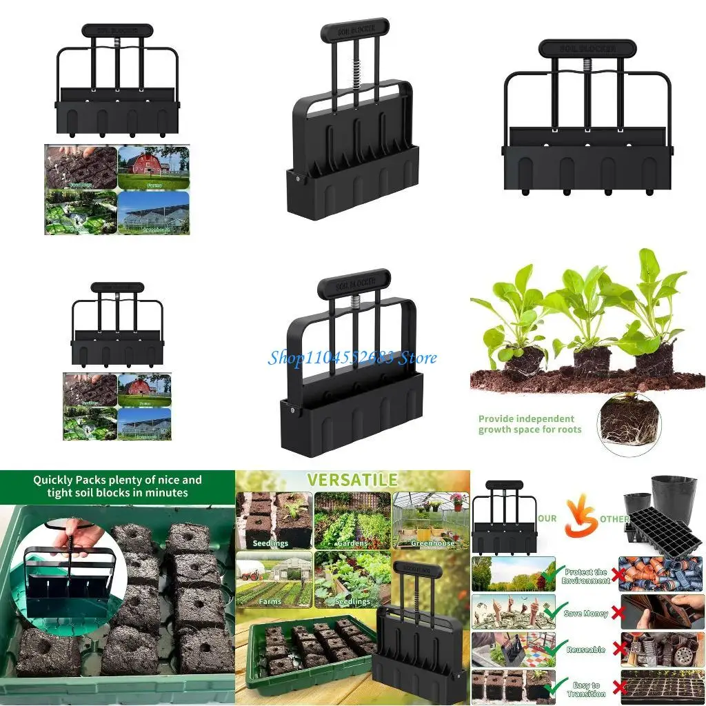Y6GD Handheld Seedling Soil Block Maker Soil Blocker Soils Blocking Tool With Dibbers Garden Crocks Making Seedlings
Y6GD Handheld Seedling Soil Block Maker Soil Blocker Soils Blocking Tool With Dibbers Garden Crocks Making Seedlings