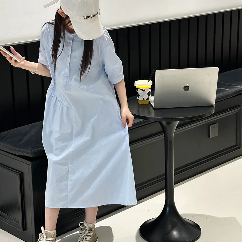 Girls Summer Dress 2024 New Summer Fashion Princess Dress Kids Sweet Shirt Neck Simple Casual Fashion Skirt Children Clothes
Girls Summer Dress 2024 New Summer Fashion Princess Dress Kids Sweet Shirt Neck Simple Casual Fashion Skirt Children Clothes