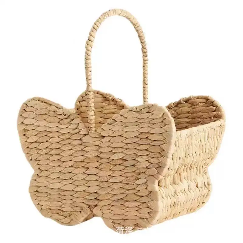 Water Hyacinth Straw Storage Basket Handheld Butterfly Shape Storage Bin Picnic Storage Basket
Water Hyacinth Straw Storage Basket Handheld Butterfly Shape Storage Bin Picnic Storage Basket