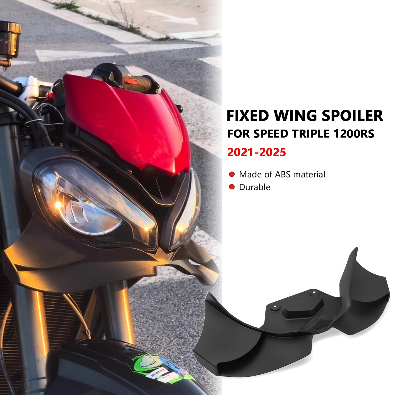 Fairing front lip For Speed Triple 1200RS 2021-2023 2024 2025 Motorcycle Accessories Forward Fairing Winglets FIXED WING
Fairing front lip For Speed Triple 1200RS 2021-2023 2024 2025 Motorcycle Accessories Forward Fairing Winglets FIXED WING