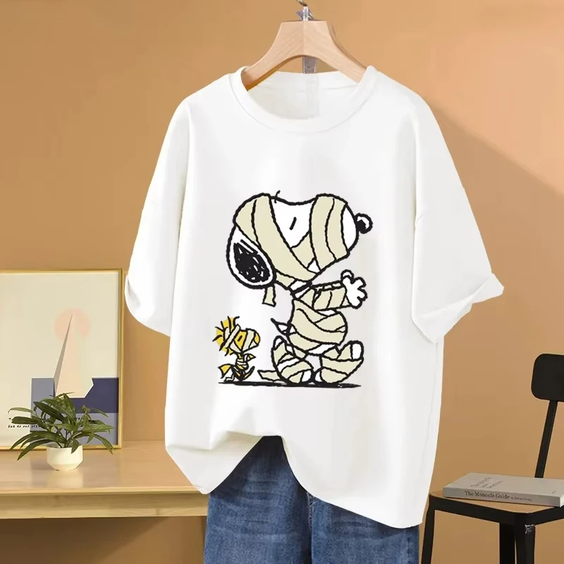 Snoopy Injured Cartoon Anime Women T-shirt Summer Short Sleeve 100_ Cotton Men Tee Shirts Tops 2025 New Casual Couple Clothes
Snoopy Injured Cartoon Anime Women T-shirt Summer Short Sleeve 100_ Cotton Men Tee Shirts Tops 2025 New Casual Couple Clothes